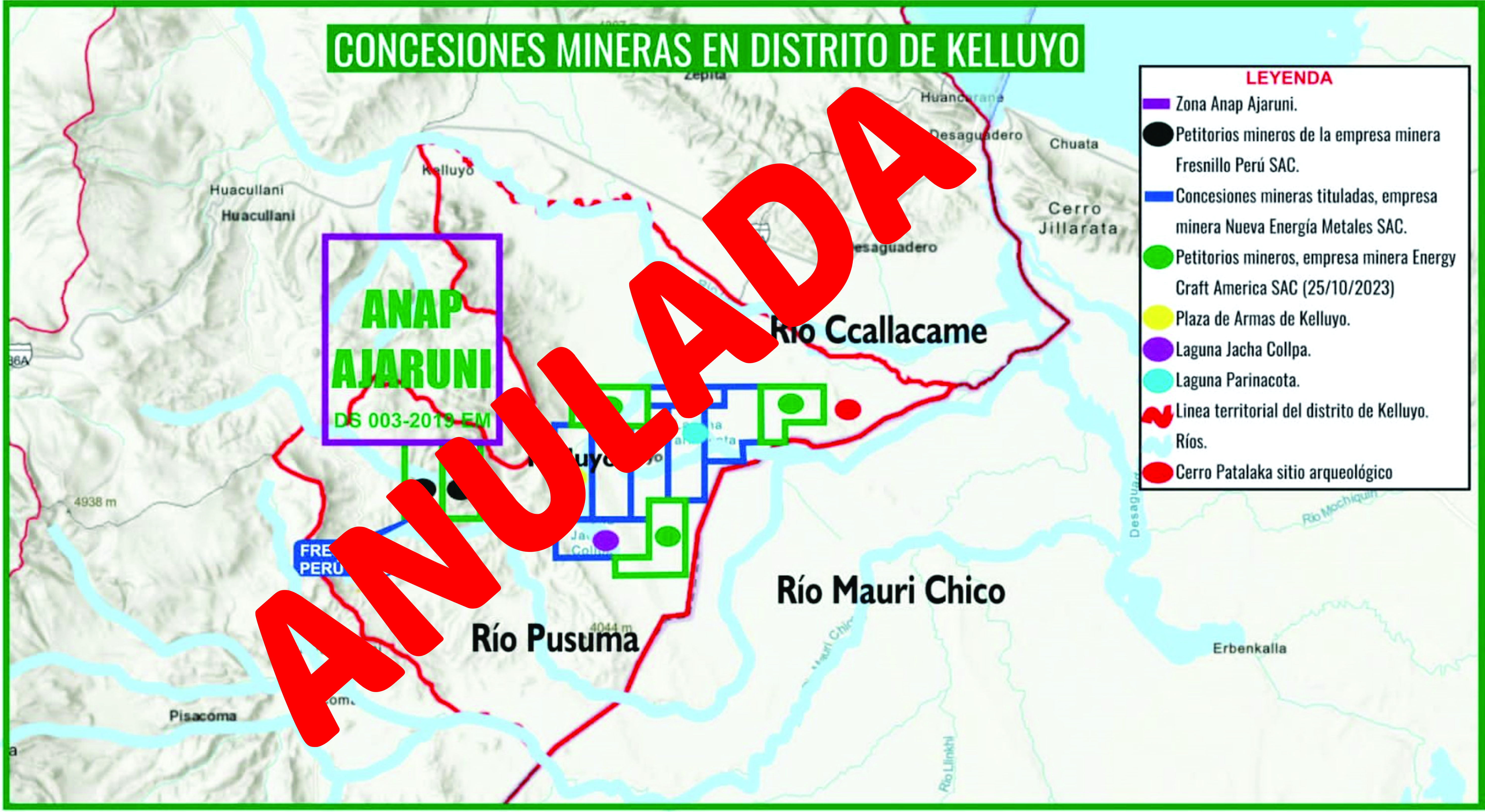 Anulan concesiones mineras por falta de consulta en cuencas transfronterizas de Perú y Bolivia